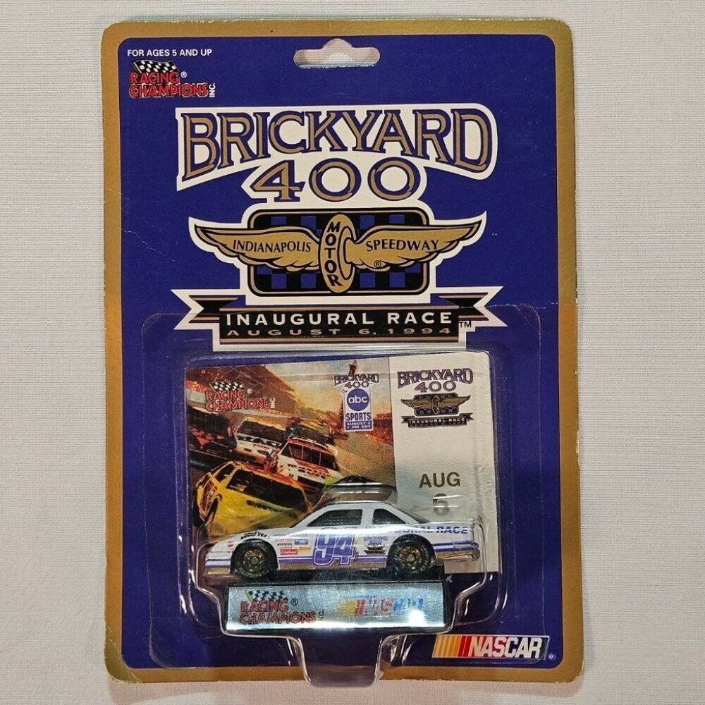 NASCAR Brickyard 400 Inaugural Race August 5 1995 1:64 Die Cast StockCar #94 NIB